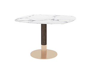 Gold Legs Dining Table Set 4 Seater