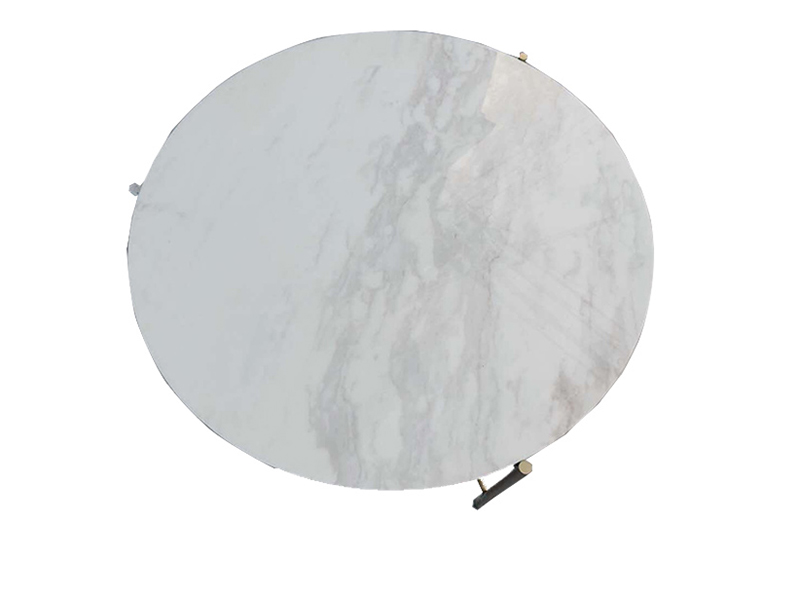 Top Seller White Marble Coffee Table With Metal Stand