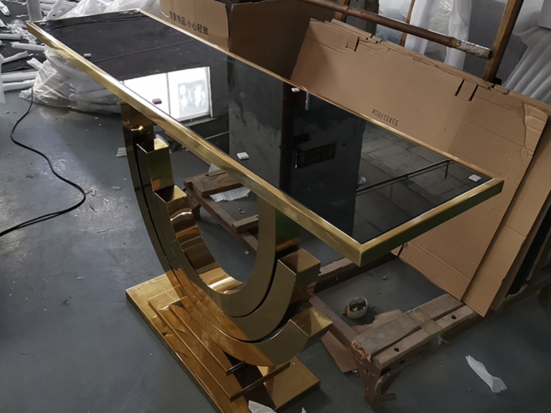 Stainless Steel Chinese Console Table Wrought Iron Console Table