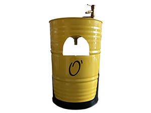 Oil Barrel Metal vanity