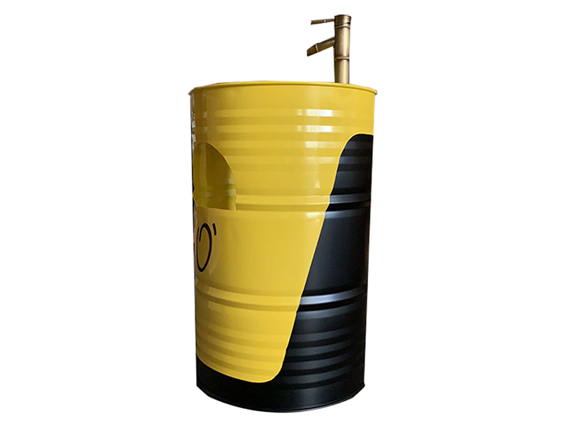 Oil Barrel Metal vanity
