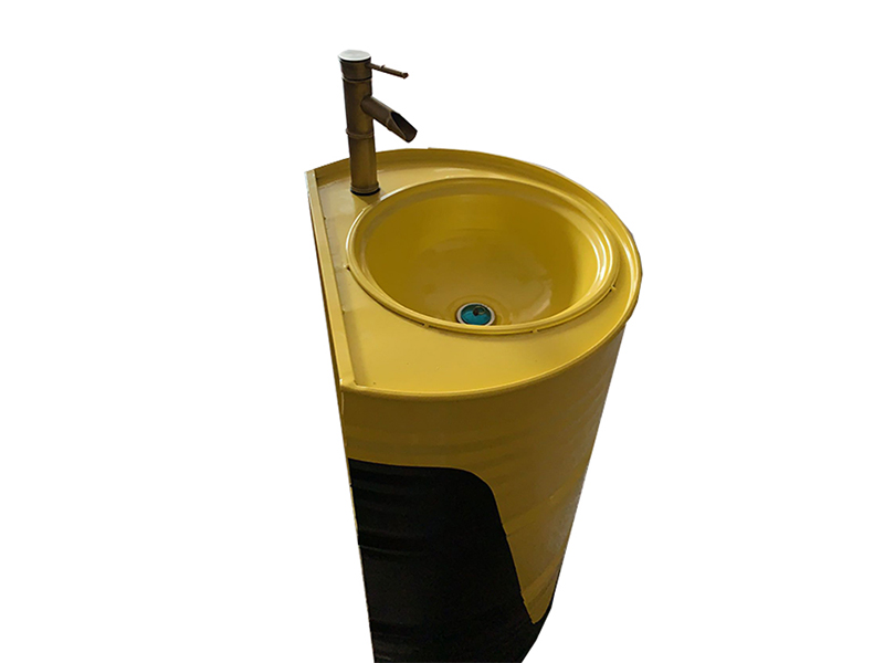 Oil Barrel Metal vanity