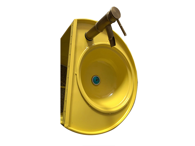 Oil Barrel Metal vanity