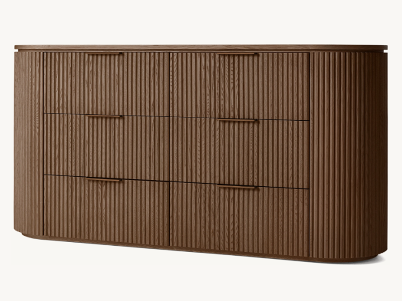 Light Colors Dresser;Solid Wooden Dresser;European White Oak Dresser