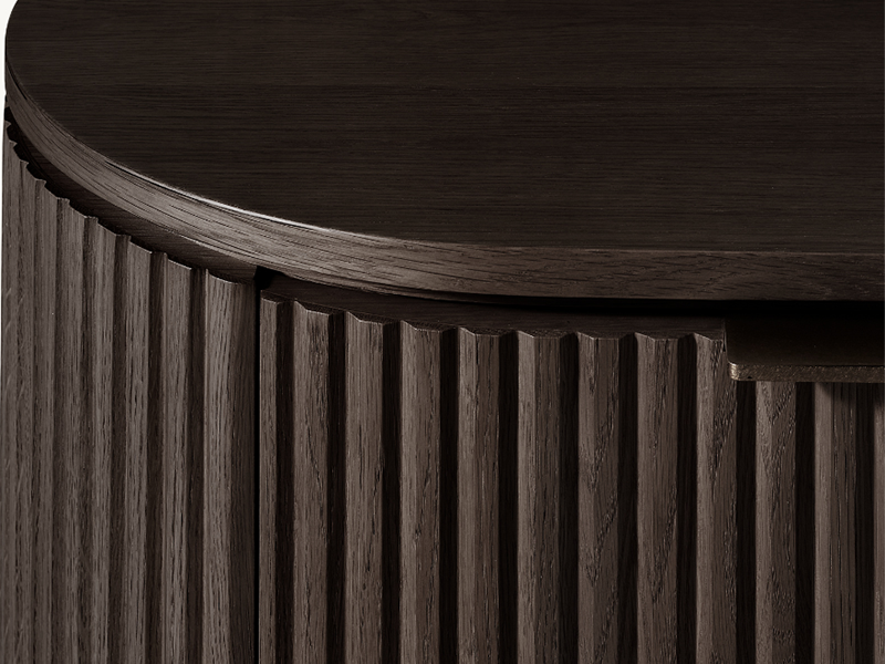 Byron Open Oak Nightstand;Solid Wooden Nightstand;European White Oak Nightstand