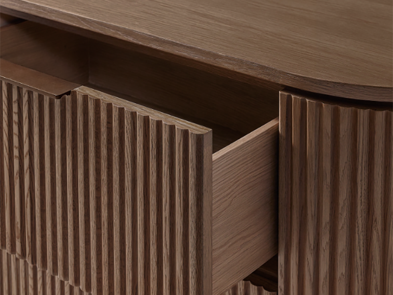 Luxury Wooden Dresser; Striated Dresser;Oak Dresser