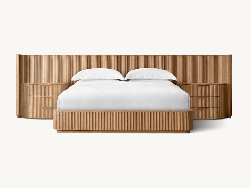 Wooden Bed;Bedroom Bed;European Oak Bed