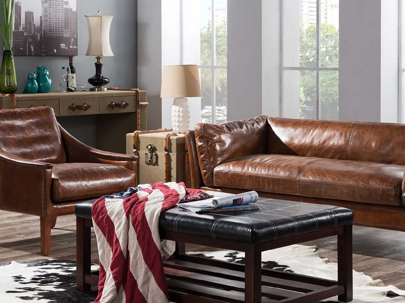 Antique Canvas Side Cabinet