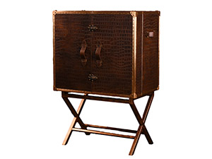 leather Wine Cabinet