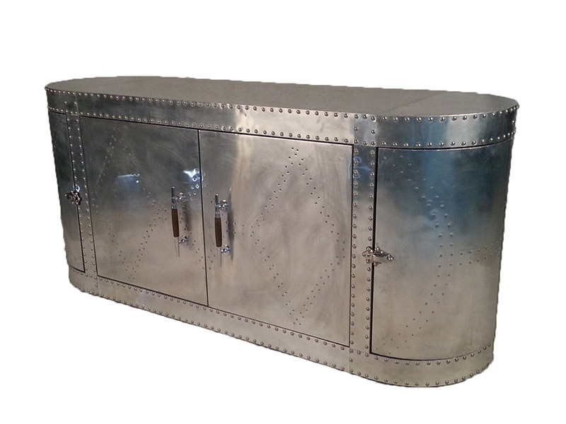 Silver Wine Cabinet