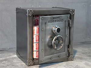 Industrial Vintage Nightstand Bedside Table With Storage Cabinet