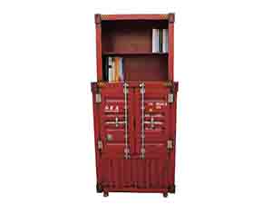 Retro Style Shipping Container Cabinet