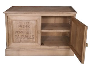 Salvaged Wood Double Door Cabinet