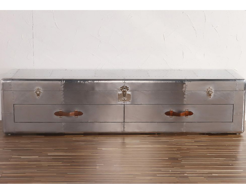 Vintage Aluminium Aviation Cabinet