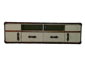 Vintage Fabric TV Stand