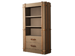 Antique Canvas Bookshelf