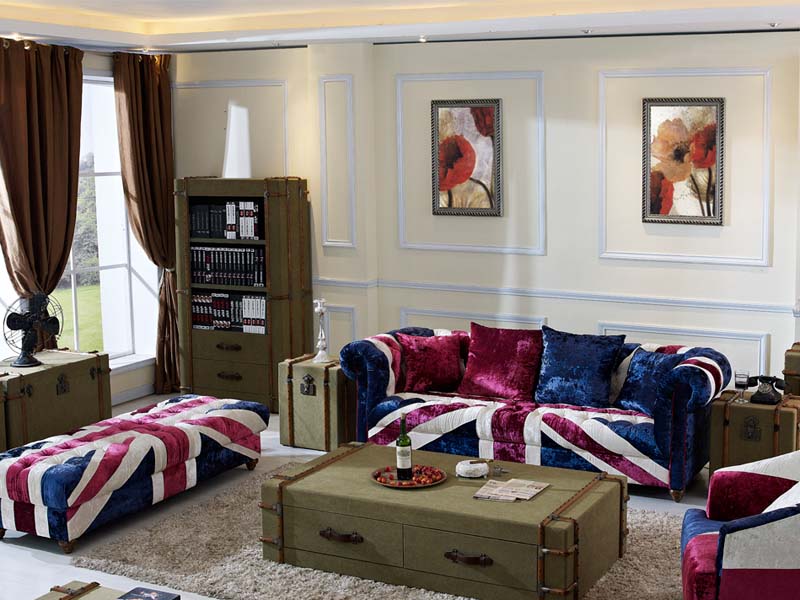 Antique Canvas Bookshelf