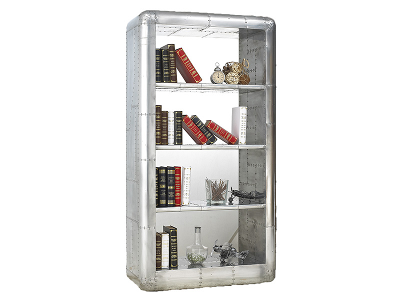 Aviation Jet Aluminum Living Room Bookshelf