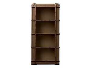 Aviator Slim Shelf With Rattan