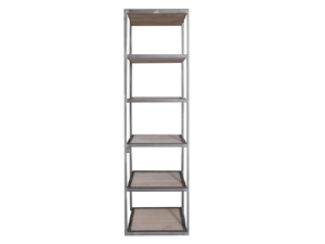 Industrial French Library Iron Frame Single Shelving