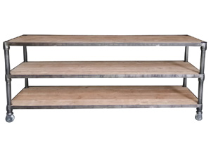 Industrial Steamer Trunk Low Chest