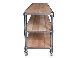 Industrial Steamer Trunk Low Chest