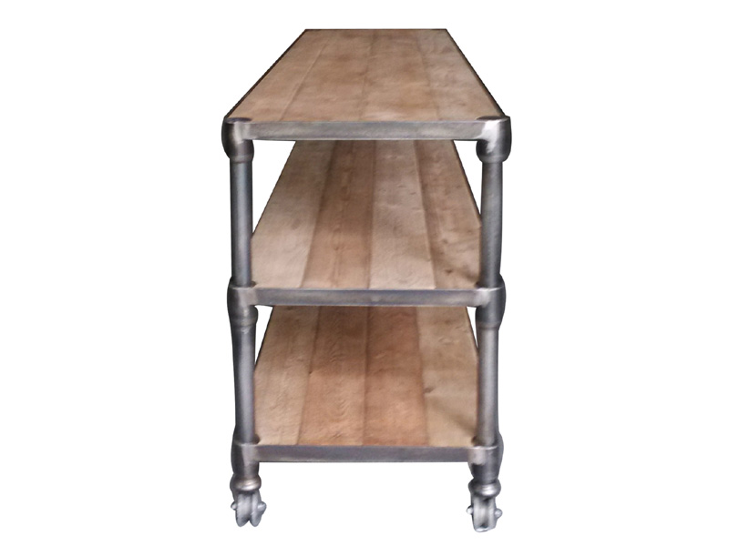 Industrial Steamer Trunk Low Chest