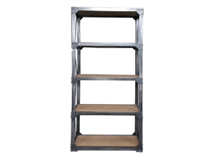 Industrial Style Rustic Metal Frame Shelving