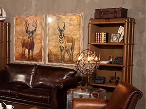 Vintage Canvas Single Narrow Shelving