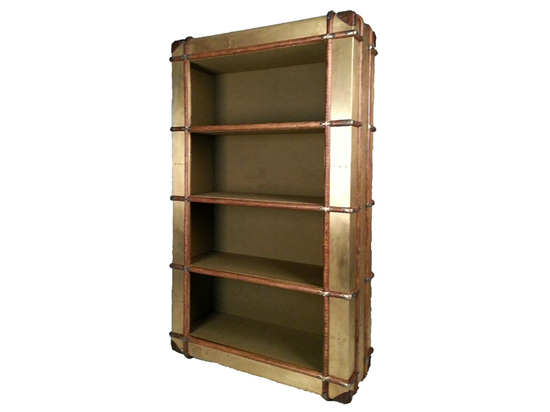 Vintage Jet Brass Single Shelving