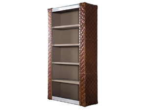 Vintage Leather Aviator Bookshelf