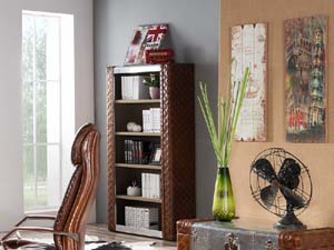 Vintage Leather Aviator Bookshelf