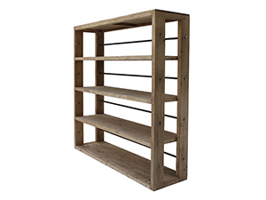 Wood Living Room Shelving