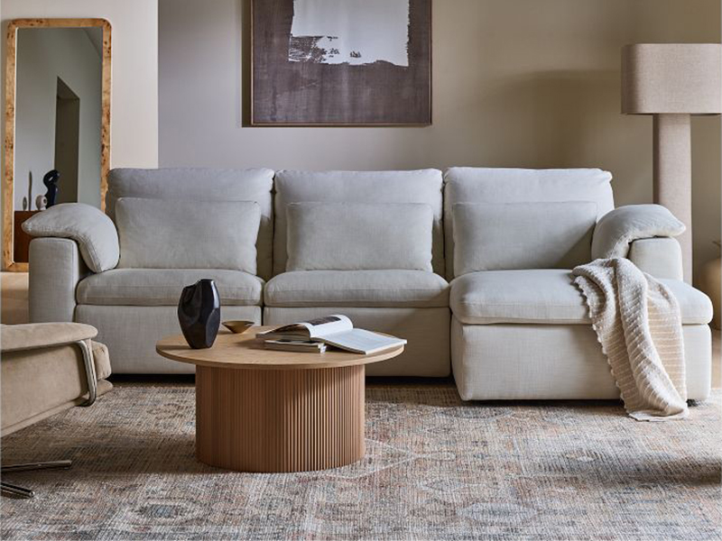 Living Room Sofa；L Shape Fabric Sofa