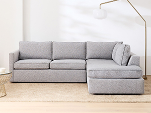 Living Room Sofa；L Shape Fabric Sofa