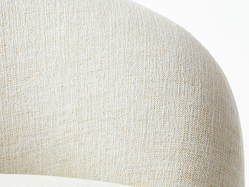 Brace Cream Boucle Living Room Sofa;Solid Pine And Plywood Frame Sofa;Modern Living Room Sofa