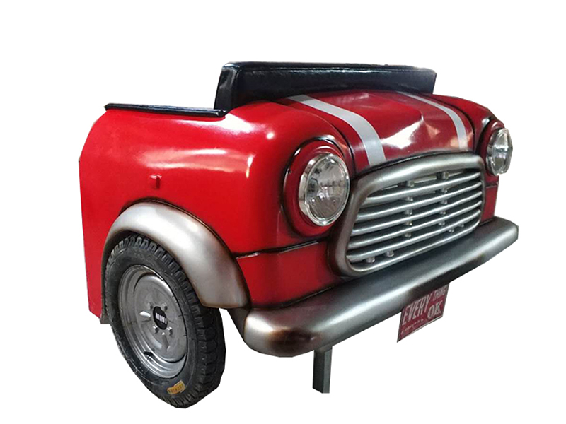 Vintage Industrial Automobile Bar Couches