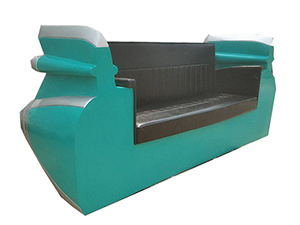Green Leather Auto Mobile furniture Car Sofa