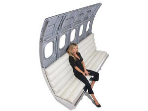 Aviation Metal Fuselage Sofa Seating For Sale