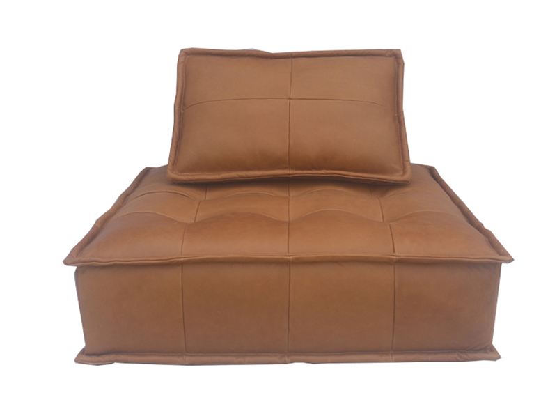 Single Leather Leisure Chair Sofa