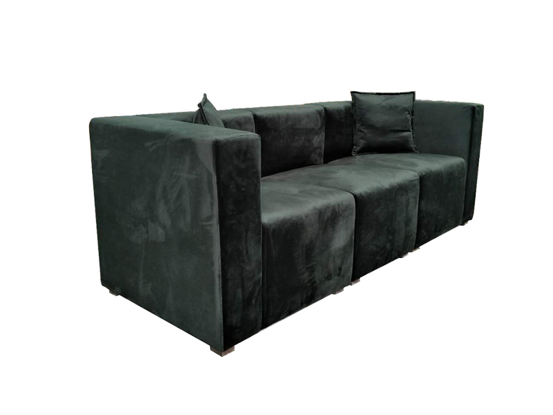 Black Fabric Living Room Sofa Sets Luxury Antique 