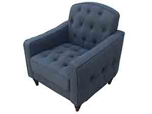 Button Back Linen Fabric Sofa