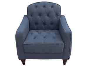 Button Back Linen Fabric Sofa