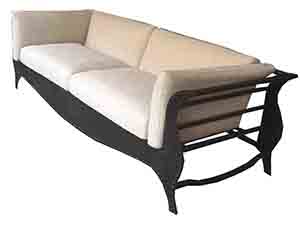 Iron Frame Linen Fabric Sofa