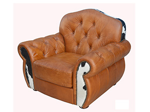 Brown Leather Sofa