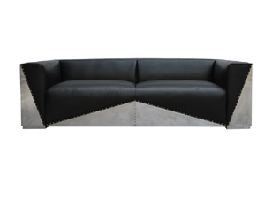 Antique Leather Aviation Sofa