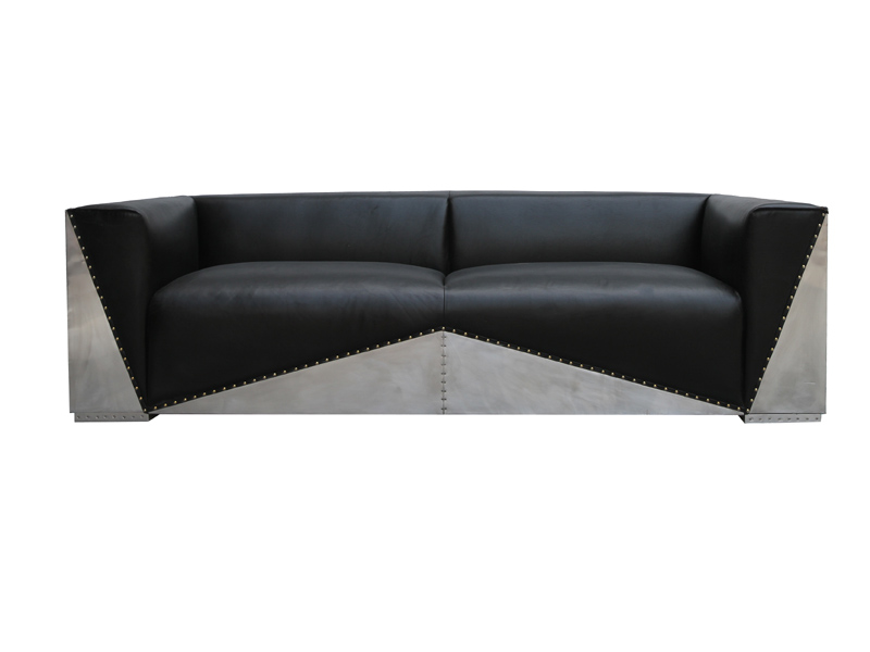 Antique Leather Aviation Sofa
