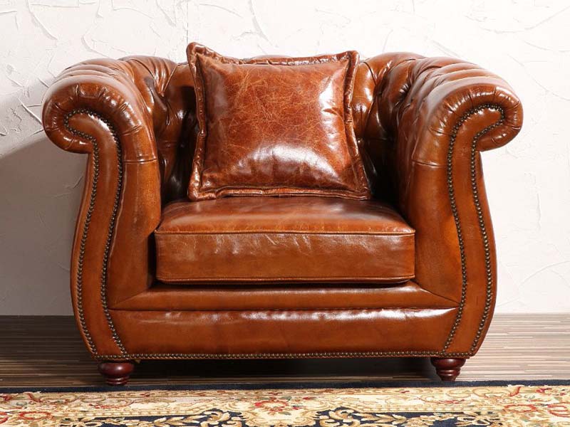 Chesterfield 1S Antique Leather Sofa