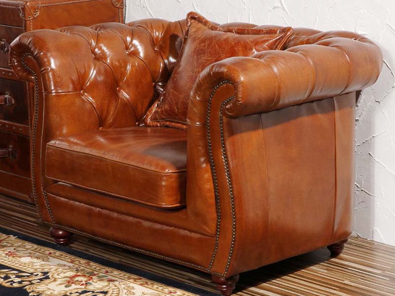 Chesterfield 1S Antique Leather Sofa