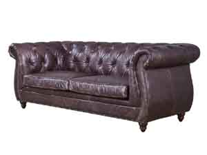 Chesterfield Antique Leather Sofa